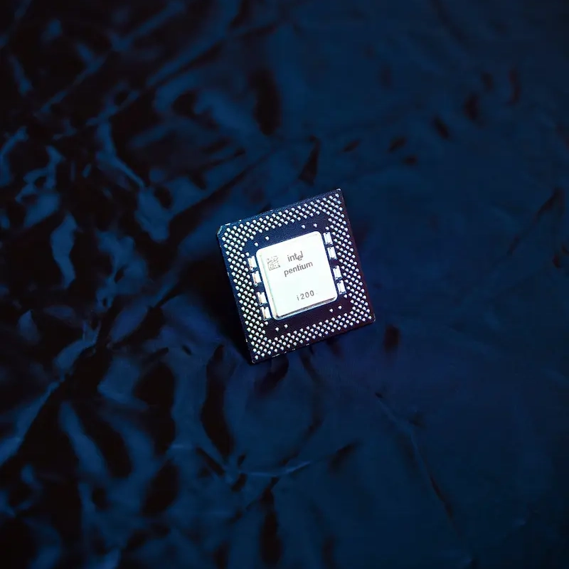 En Intel processor chip