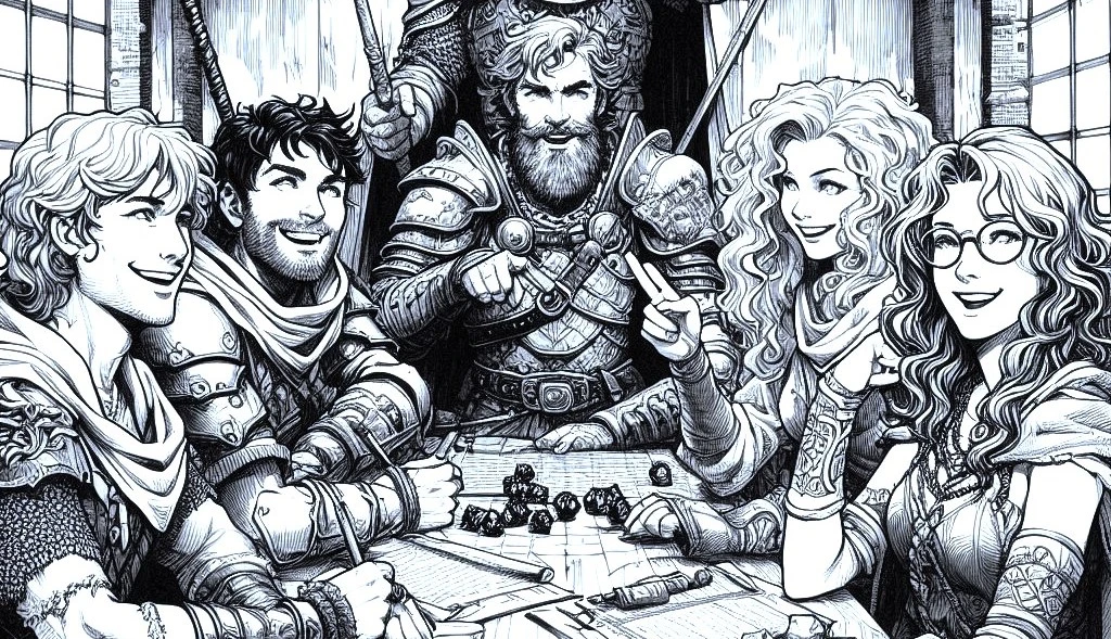 Group of welcoming adventurers